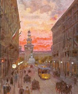 ab1081 - CARTOLINA D'EPOCA - MILANO Città : Via Dante