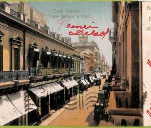 af0335 - ARGENTINA - VINTAGE POSTCARD - Buenos Aires - Calle Victoria - 1906