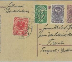 89274 - GERMANY - Postal History - STATIONERY CARD added stamps 1920 from RAMSAU