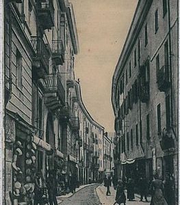 CARTOLINA d'Epoca AOSTA Città - RUE DE TILLIER