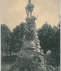 CARTOLINA d'Epoca AOSTA Città - MONUMNTO V EMAUELE III