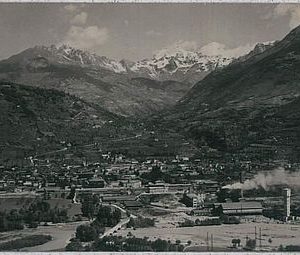 CARTOLINA d'Epoca AOSTA Città - PANORAMA