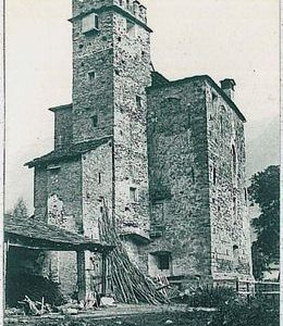 CARTOLINA d'Epoca AOSTA Città - TORRE DEL LEBBROSO