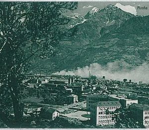 CARTOLINA d'Epoca AOSTA Città - PANORAMA