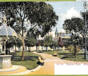 af0351 - ARGENTINA - VINTAGE POSTCARD - Buenos Aires - Belgrano Plaza