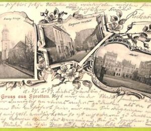 ae9809 -  POLAND  -  VINTAGE  POSTCARD - Gruss aus Sprottau - 1899