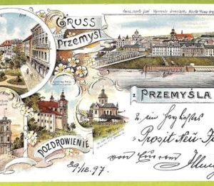 ae9837 -  POLAND  -  VINTAGE  POSTCARD - Gruss aus Przemysl - 1897