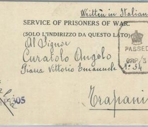 73068 - GB - Postal History -  POW mail: ITALIAN  Prisoner of War in INDIA 1945