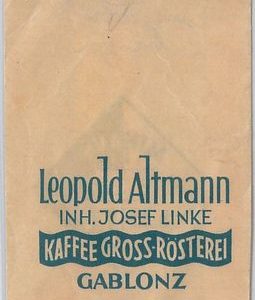 50595 - CZECHOSLOVAKIA  Postal History   ADVERTISING enveloppe GABLONZ - COFFEE