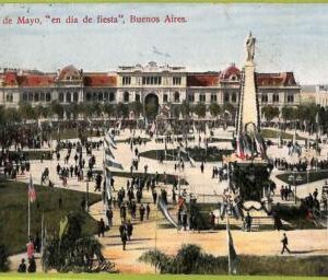af0266 - ARGENTINA - VINTAGE POSTCARD - Buenos Aires - Plaza 25 de Mayo - 1913