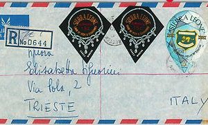 62915 - Sierra Leone - POSTAL HISTORY - REGISTERED COVER to ITALY 1970 - DIAMONS