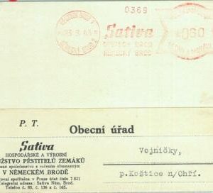 67596 - BOHEMIA - Postal History - RED MACHINE  Postmark - Gastronomy  1943