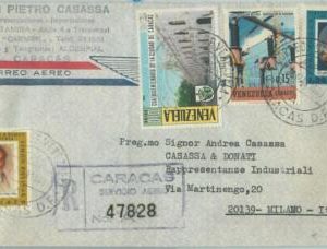 67240 -  VENEZUELA - Postal History -  AIRMAIL COVER to  ITALY 1969