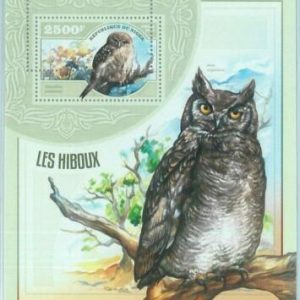 M1557 -  - Niger - ERROR - МISPERF stamp sheet  2014   Birds, Raptors, Owls