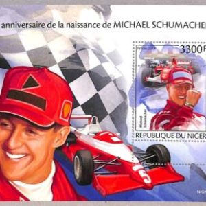 A2447 - NIGER - ERROR: MISSPERF, Souvenir s - 2019, Formula 1, Schumacher, Cars