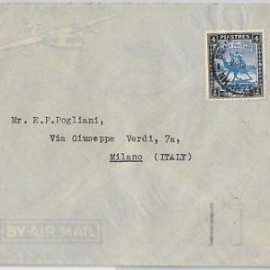 59569 - S DAN Khartoum  - POSTAL HISTORY:  COVER to ITALY - 1949