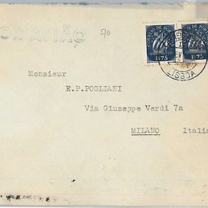 58314  -  PORTUGAL  - POSTAL HISTORY: COVER to ITALY - 1951