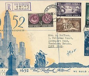 59561 - SOUTH AFRICA - POSTAL HISTORY:  SPECIAL FDC COVER  1952 Progress ENGLISH