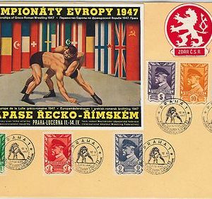 Czechoslovakia - POSTAL HISTORY - SPECIAL COVER: WRESTLING Championship 1947