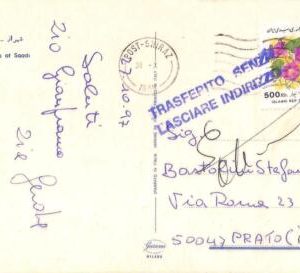 ac6523 - Middle East - Postal History -  POSTCARD  to ITALY 1997