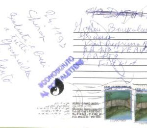 ac6535 - Middle East ایران‎ - Postal History -  POSTCARD to ITALY 1993 Returned