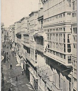 42462  España - POSTAL ANTIGUA - SPAIN  postcard - GALICIA: La Coruña CALLE REAL