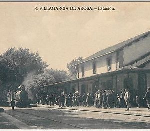 42450 - España - POSTAL ANTIGUA postcard - GALICIA : Villagarcía de Arosa TREN!