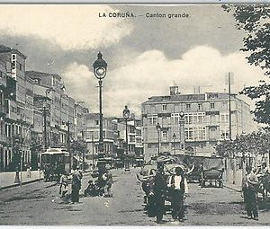 42477  España - POSTAL ANTIGUA - SPAIN vintage postcard - GALICIA La Coruña TRAM