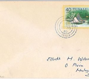 TUVALU -  POSTAL HISTORY - COVER with nice BLU postmark: NIAUFU