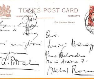 aa0101 - EGYPT - POSTAL HISTORY -   POSTCARD to ITALY  1913