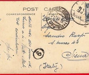 ai6059 - CHINA - Postal History - POSTCARD from NANKING to ITALY 1931