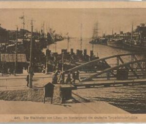 79822  - LATVIA  -   VINTAGE   POSTCARD   -   Liepāja LIBAU  1917  Torpeedo Boat