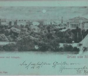 79799  - LATVIA  -   VINTAGE   POSTCARD   -  Gruss Aus   RIGA  1899
