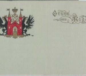 79812  - LATVIA  -   VINTAGE   POSTCARD   -  Gruss aus  RIGA  - EMBOSSED