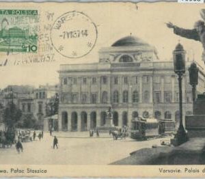 79908 -  POLAND  -  VINTAGE   POSTCARD  -  WARSAW Warzawa 1937