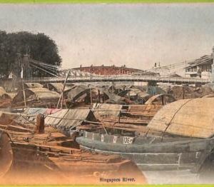 ae9308 - SINGAPORE -  VINTAGE POSTCARD - Singapore River