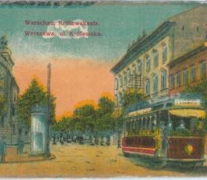 79926 -  POLAND  -  VINTAGE   POSTCARD  -  WARSAW Warzawa 1916 TRAM