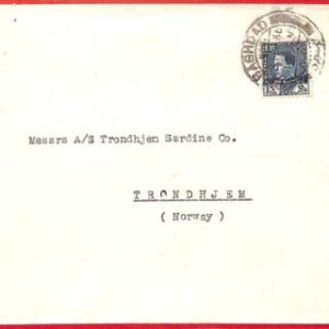 aa4134  - IRAQ - POSTAL HISTORY -   COVER to NORWAY  1936