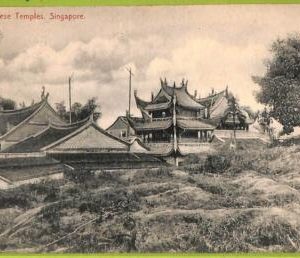 ae9305 - SINGAPORE -  VINTAGE POSTCARD - Chinese Temples