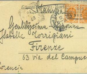 83930 -  RUSSIA Poland - POSTAL HISTORY - POSTCARD from KRAKOW  to ITALY 1908
