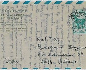 SOMALIA - Aerogramme : KESSLER catalogue # 5 - FAUNA to ITALY 1974