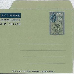 36364  - SIERRA LEONE - Postal History - AEROGRAMME : for internal use only!!