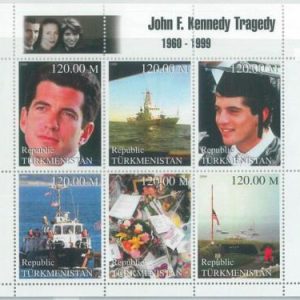 M1933 - TURKMENISTAN, 1999 MINIATURE SHEET: John F. Kennedy Jr. Tragedy