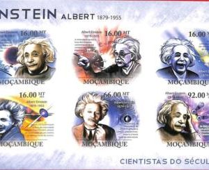 A1243 Mozambique- ERROR IMPERF 2011 people A. Einstein Персонаж А. Эйнштейн