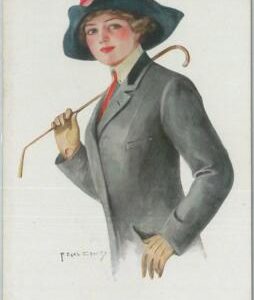 77035 - 1913 VINTAGE POSTCARD - Glamour, Ladies, ARTIST SIGNED:  F. Earl Christy
