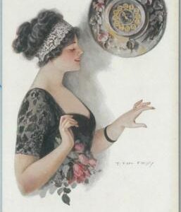 77032 - 1913 VINTAGE POSTCARD - Glamour, Ladies, ARTIST SIGNED:  F. Earl Christy