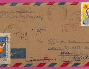 ag1557 - VIETNAM - Postal History - Air Mail COVER to NORWAY 1982 Einstein