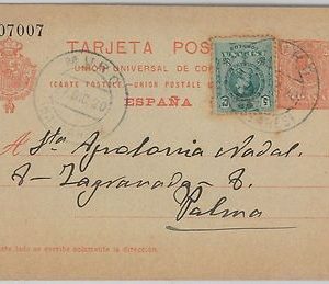55944 - SPAIN - POSTAL HISTORY: POSTAL STATIONERY CARD  from MURO 1920