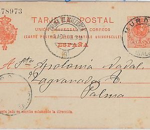 55956 - SPAIN - POSTAL HISTORY: POSTAL STATIONERY CARD  from MURO  1916