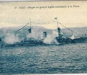 42534 España - POSTAL ANTIGUA - SPAIN vintage postcard  GALICIA - Vigo: WAR BOAT